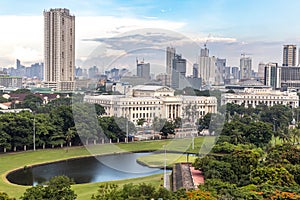 Manila cityscape from Intramuros photo