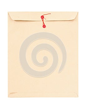 Manila envelope with string