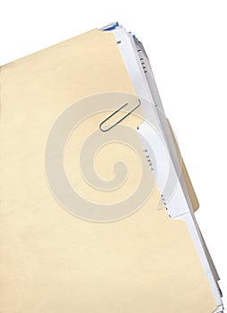 Manila Folder and Paper Clip