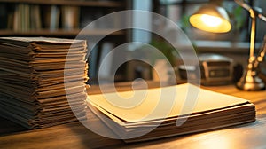 manila legal folder on an office desk