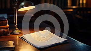 manila legal folder on an office desk