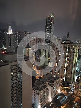 Manila night skyline