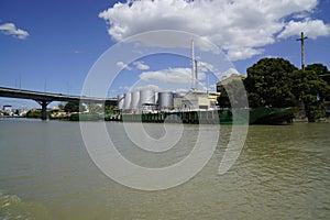 Manila, philippines, circa March 2023 - industrial area at the pasig river