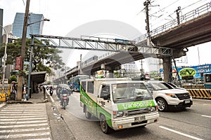 Heavy traffic flow on EDSA Avenue