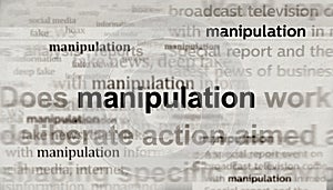 Manipulation disinformation and deep fake news headline titles media 3d illustration