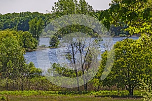 Manistee Lake With High Water