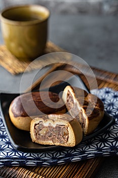 Manju, a traditional Japanese sweet snack