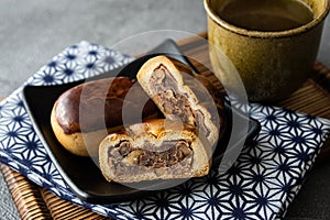 Manju, a traditional Japanese sweet snack photo