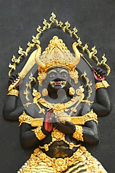 Manjusri Maha Bodhisattva statue at the temple in Thailand