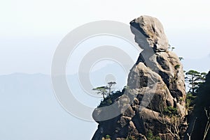 Manlike rocky mountain photo