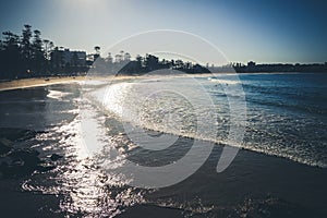 Manly Beach at sunset, Sydney, Australia