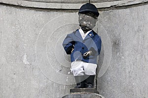 Manneken Pis as Rider of the Cercle Royal de Oxer