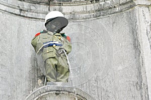 Manneken Pis at Brussels, Belgium photo