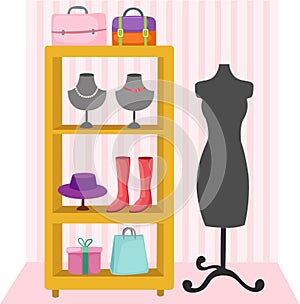Mannequin and accessories of women