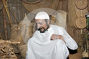 Mannequin Belonger (Bedouin). Dubai museum, United Arab Emirates