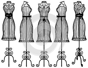 Mannequin Clothes Hanger Illustration Vector