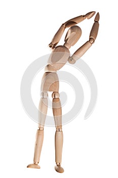 Mannequin doing stretching exercise