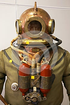 The mannequin is dressed in a