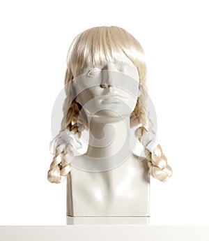 Mannequin Female Head with Wig