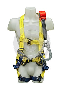 Mannequin in safety harness equipment photo