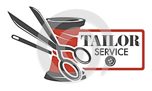 Mannequin and sewing tools atelier and tailor service isolated icons vector