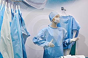 Mannequin in surgical gown photo
