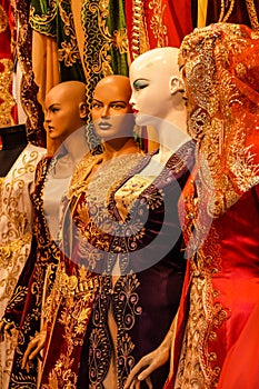 Mannequins in wedding dress