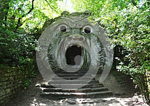 Colossal statue of Ogre. Bomarzo. Italy photo