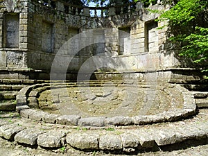 Small Theatre in Bomarzo. Italy photo