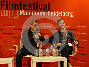 Director Andres Maimik l and Mainactor Rain Tolk r at the Internationales Filmfestival Mannheim-Heidelberg 2017