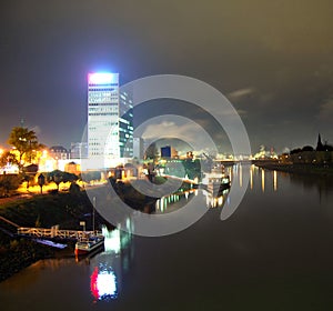 Mannheim at night photo