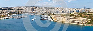 Manoel island yacht marina panorama Malta