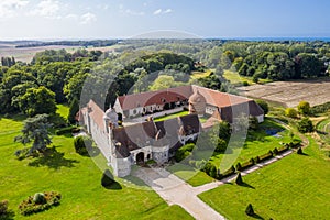 Manoir d`Ango, a Renaissance castle and palace, Italian-built French historical monument near Dieppe, France. photo