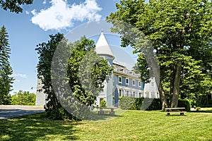 Scene from the back of the Manoir Papineau National Historic Site of Canada photo