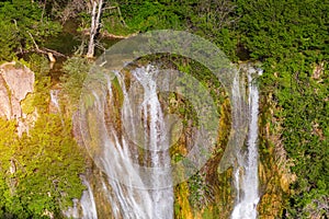 Manojlovac waterfall, Krka National Park, Croatia. Manojlovac waterfall, national park Krka in Croatia. View on the Manojlovac