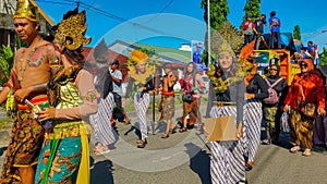 Manokwari, February 3 2024, cultural parade commemorating the day of preaching the Gospel in Papua