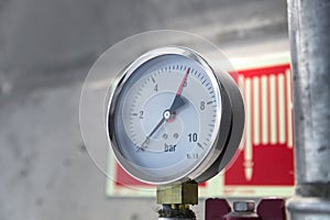 Manometer of an air compressor