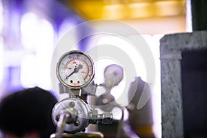 Manometer of an air compressor