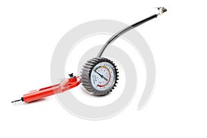 Manometer for car tyre pressure setting