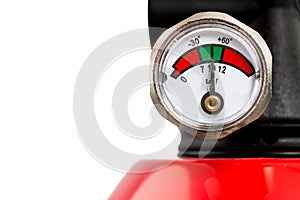 Manometer of a Fire Extinguisher