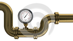 Manometer and pipe