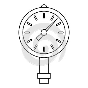 Manometer or pressure gauge icon outline