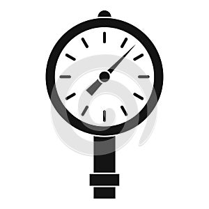 Manometer or pressure gauge icon simple photo