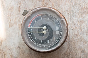 Manometer. Steampunk background.