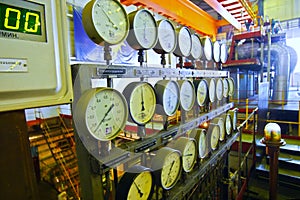 Manometers at power plant