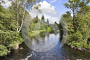 Manor house by the river photo