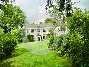 Manor house through the trees
