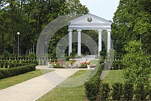 Manor Park in Jurbarka, Lithuania