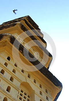 Manora fort tower with window.