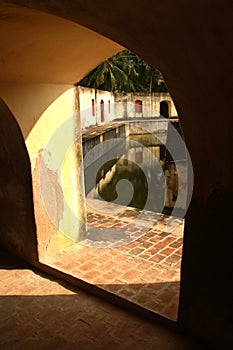 The Manora fort trench with hall.